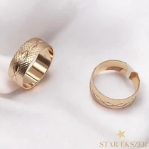 Diam 18K antiallergén Gold Filled karikagyűrű 57-es