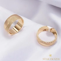 Wave 18K antiallergén Gold Filled karikagyűrű 62-es