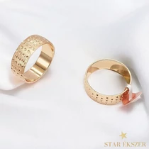 Dotted 18K antiallergén Gold Filled karikagyűrű 64-es