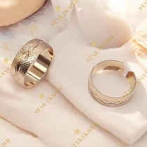 Diam 18K antiallergén Gold Filled karikagyűrű 57-es