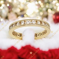 Lona 14K antiallergén Gold Filled köves karikagyűrű 52-es