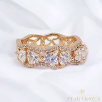 Almada 18K antiallergén Gold Filled gyűrű 57-es