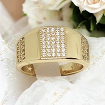 Messina 14K antiallergén Gold Filled gyűrű 52-es
