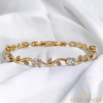 Ailin Gold Filled antiallergén karkötő 17/19cm fehér
