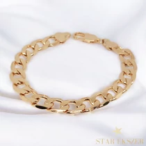 Hagyományos 18K Gold Filled antiallergén férfi karkötő 21cm 
