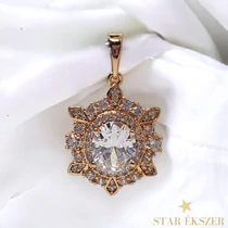 Naria Gold Filled antiallergén köves medál