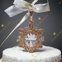 Naria Gold Filled antiallergén köves medál