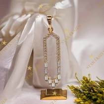 Beatrix Antiallergén Gold Filled medál fehér