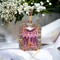 Ofelia Antiallergén Gold Filled prémium pink medál 
