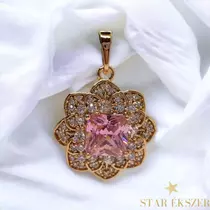 Betta Antiallergén Gold Filled pink virág medál 