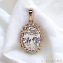 Berfin Antiallergén Gold Filled cirkónia köves medál 