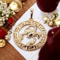 Horoszkópos Antiallergén Gold Filled medál Skorpió