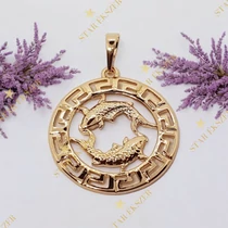 Horoszkópos Antiallergén Gold Filled medál Halak