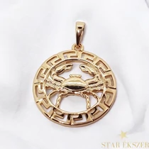 Horoszkópos Antiallergén Gold Filled medál Rák