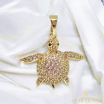 Teknősbéka 14K Gold Filled antillergén medál