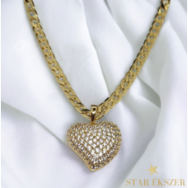 Liama 14k Gold Filled Nyaklánc csupakő szív medállal 50cm