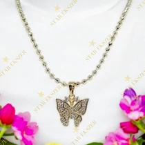 Parisa 14K Gold Filled antiallergén pillangó medálos nyaklánc 45cm