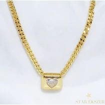 Heart 14K Gold Filled antiallergén szíves nyakék 45cm