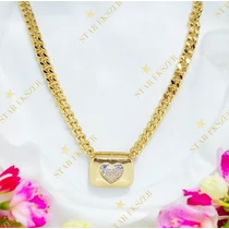 Heart 14K Gold Filled antiallergén szíves nyakék 45cm