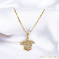 Teknősbékás 14K Gold Filled antiallergén nyaklánc 50cm