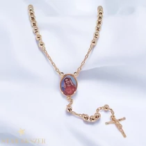 Máriás 18K Gold Filled antiallergén rózsafűzér