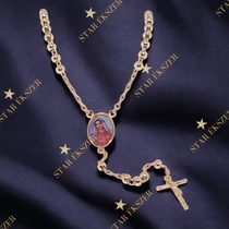 Máriás 18K Gold Filled antiallergén rózsafűzér