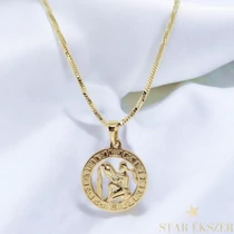 Horoszkópos 14K Gold Filled antiallergén nyaklánc 50cm Vízöntő