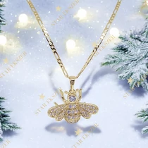 Bee 14K Gold Filled antiallergén méhecskés nyaklánc 45cm