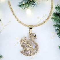 Hattyú medálos 14K Gold Filled antiallergén nyaklánc 55cm