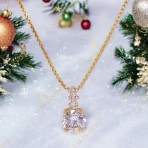 Etta Gold Filled antiallergén cirkónia medálos nyaklánc 50cm 