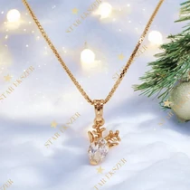 Rénszarvas 18K Gold Filled antiallergén nyaklánc 50cm