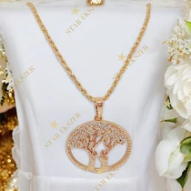 Zoja 18K GF. antiallergén életfa medálos nyaklánc 50cm