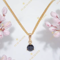 Boby 18K GF. antiallergén nyaklánc 50cm fekete