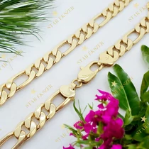 Figaro 14K Gold Filled antiallergén férfi Nyaklánc 55cm