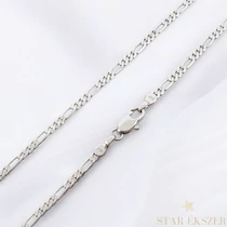 Figaro White Gold Filled antiallergén férfi nyaklánc 60cm