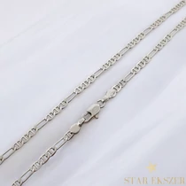 Figaro Extra White Gold Filled antiallergén férfi nyaklánc 60cm