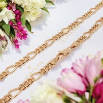 Spanish 18K Gold Filled antiallergén férfi nyaklánc 45cm