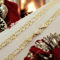 Figaro 14K Extra Gold Filled antiallergén férfi nyaklánc 45cm