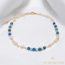 Bruna 18K GF. antiallergén bokalánc 23+5cm