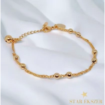 Giova 18K GF. antiallergén kislány bokalánc 17+3cm
