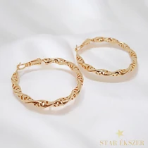 Adna 18K GF. antiallergén karika fülbevaló 4cm