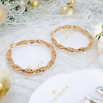Adna 18K GF. antiallergén karika fülbevaló 4cm