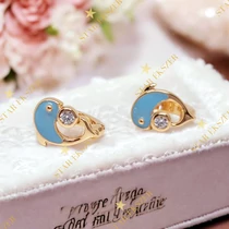 Chios 18K antiallergén delfines kislány fülbevaló