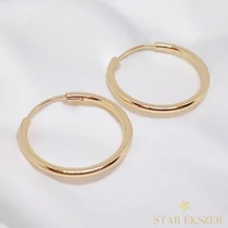 Ester 18K GF. antiallergén karika fülbevaló 2,5cm