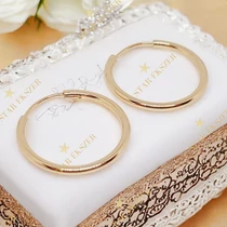 Ester 18K GF. antiallergén karika fülbevaló 2,5cm