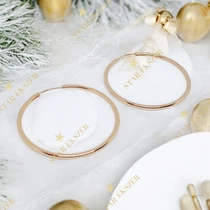 Ester 18K GF. antiallergén karika fülbevaló 4,5cm