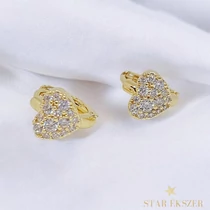 Jutta 14K GF. antiallergén szív fülbevaló