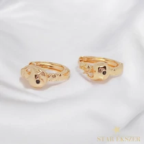 Kenza 18K GF. antiallergén delfines fülbevaló 