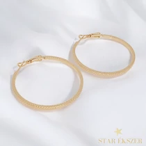 Leane 18K GF. antiallergén karika fülbevaló 4cm
