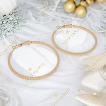 Leane 18K GF. antiallergén karika fülbevaló 4cm